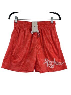 NEW Lifted Men's Red Graphic Pattern Drawstring Shorts Size S
